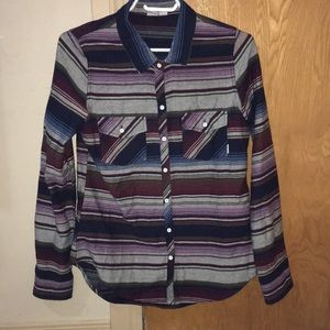 Roxy button up shirt small